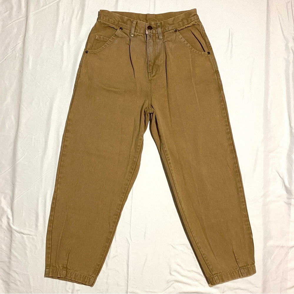 Kimchi Blue Brown khaki Tailored Wide Leg High-Waisted Jeans